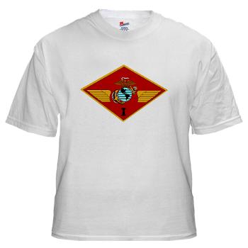 1MAW - A01 - 04 - 1st Marine Aircraft Wing with Text - White T-Shirt - Click Image to Close